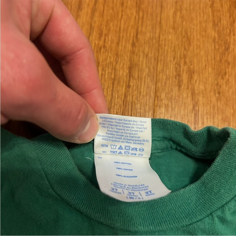 Port & Company Green Construction Shamrock Tee 3T Toddler Boy - Picture 5 of 6